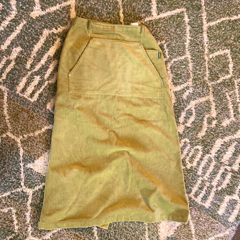 Corduroy maxi skirt Oilily green Small EU36